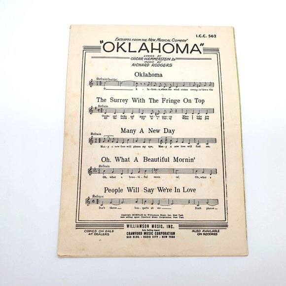 Finian's Rainbow How Are Things In Glocca Morra 1946 Vintage Sheet Music - Picture 4 of 4